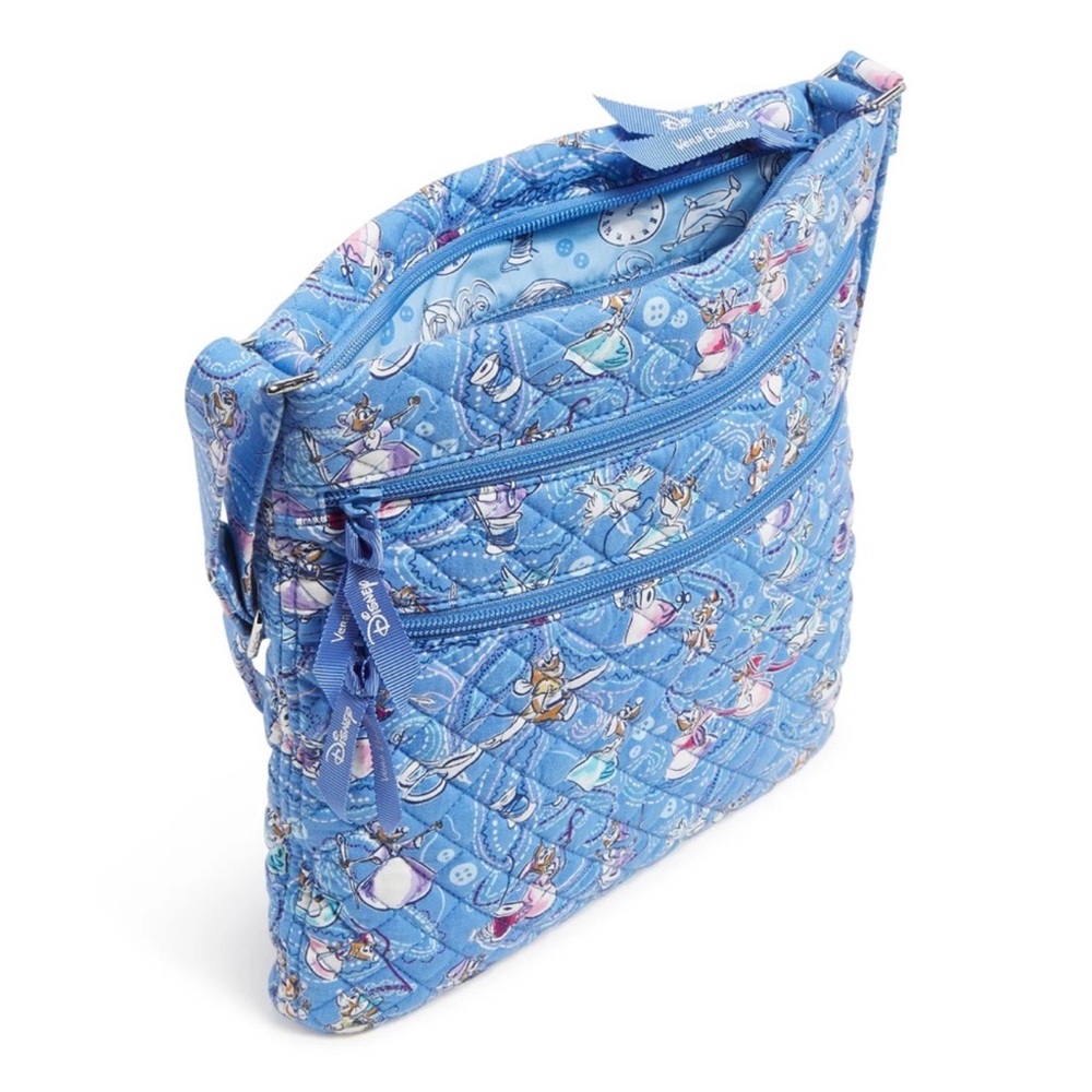 Vera Bradley x Disney | Triple Zip Hipster Crossbody Cinderella Paisley Friends - Picture 4 of 11